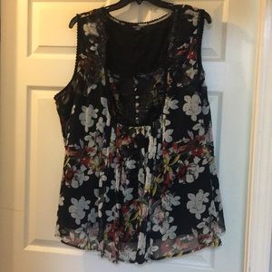 Roamans black blouse size 28W